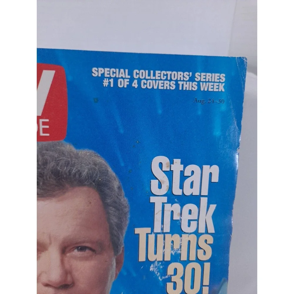 Lot Of 2 Star Trek‎ TV Guide Kirk 1996 TNG Crew (1994) Fair Condition